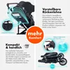 Daliya® NEOMOVE 2in1 Kinderwagen, Babywanne & Sportsitz in Produktbild-Vorschau 4