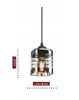A pendant light fixture with a glass shade and visible bulb, shown against a white background with measurement indicators. Produktbild-Vorschau