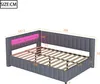 A diagram of a bed with dimensions indicated by measurement lines and numbers. Náhled obrázku produktu