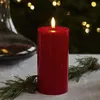 Sirius LED Stumpenkerze Sille Lack 15 cm Rot Produktbild-Vorschau 1