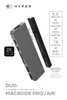Hyper DUO 7-in-2 MacBook Pro Hub, HD28C-GRY Produktbild-Vorschau 2