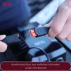 A close-up shot of two hands connecting a charging cable to a car battery charger. Produktbild-Vorschau