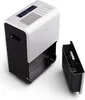A white and black dehumidifier with its water tank removed, shown on a white background. Náhľad obrázku produktu