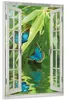 Wallario Wandbild mit Fenster-Illusion: Schmetterlinge in Produktbild-Vorschau 2