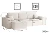 Kaiser Möbel Ecksofa mit schlaffunktion und bettkasten, Produktbild-Vorschau 3