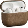 Étui Accezz Echt Leren pour les Apple AirPods Pro 3 - Taupe Voir les images du produit 1