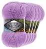 5 x 100g Strickgarn ALIZE BURCUM, 100% Polyacryl, 247 violett Produktbild-Vorschau