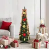 vidaXL Arbre de Noël artificiel avec 50 LED Vert 125 cm PVC Voir les images du produit 2
