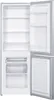 An open refrigerator and freezer combination. Produktbild-Vorschau