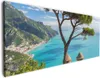 Wallario Premium Leinwandbild Italienische Küste in Größe Produktbild-Vorschau 1