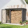 Outsunny 2-in-1 houtopslagrek voor buiten, gemaakt van Productafbeelding-voorbeeld 2