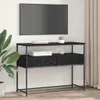 Wandtafel met lade Zwart Eiken 100 x 40 x 75 cm Bewerkt Productafbeelding-voorbeeld 4