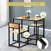 COSTWAY 3 pcs. Bar de cuisine Table haute avec 2 chaises de Voir les images du produit 6