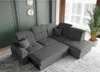 Ecksofa Schlafsofa Sofa FREJA Stoff Brooklyn Betongrau Produktbild-Vorschau 3