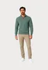 CASAMODA Herren Strick-Troyer Zipper Regular Baumwolle Grün Produktbild-Vorschau 6