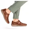 Rieker Herren Halbschuhe/ Sandalen Braun Glattleder Größe: Produktbild-Vorschau 46