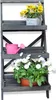 Blumenleiter Blumentreppe mit 3 Etagen, schwarz Produktbild-Vorschau 8