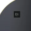 A close-up view of the back of a round mirror, showing a mounting bracket. Podgląd zdjęcia produktu