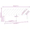 vidaXL Bett-Kopfteil 196x3x80,5 cm Massivholz Kiefer -  Produktbild-Vorschau 7