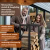 BLACK OAK Kaminholzregal JACK 150×40×25cm – Stahl schwarz Produktbild-Vorschau 6
