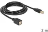 DeLOCK USB2.0-B - USB2.0-B, 2m, 2 m, USB B, USB B, USB 2.0, Produktbild-Vorschau 1