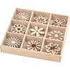 Holz-Deko, Größe 28 mm, Blumen, 45sort. Produktbild-Vorschau 2