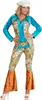 Hippy Kostüm Hippie Frau Gr.XL - Hippie Woman Produktbild-Vorschau 3