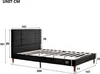 MODFU letto imbottito 140 x 200 cm letto matrimoniale letto Anteprima dell’immagine prodotto 5