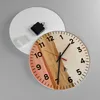Wanduhr - Rund - Glasuhr - Gold Abstraktion Linien - Produktbild-Vorschau 2