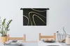 MuchoWow® Wandteppich Wandbehang Goldene Wellen auf Produktbild-Vorschau 3