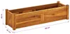 vidaXL Tuinverhoger, acaciahout, 100x30x25 cm Productafbeelding-voorbeeld 7