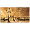 Triptychon auf leinwand braune städte & architektur 150x100 Produktbild-Vorschau 3