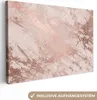 MuchoWow® - Leinwandbilder - Marmor - Rosa - Luxus - Produktbild-Vorschau 1