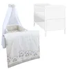Baby-Delux Babybett Kinderbett Natalie Umbaubar 140x70 Weiß Produktbild-Vorschau 1