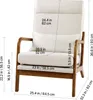 Chaise d'accentuation VEVOR Fauteuil moderne à haut dossier Voir les images du produit 8