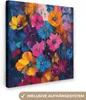 MuchoWow® - Leinwandbilder - Blumen - Bunt - Abstrakt - Produktbild-Vorschau 1