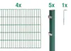Alberts Doppelstabmatten Zaun, Höhe 140 cm, Länge 8 m, Produktbild-Vorschau 1