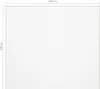 A white square with measurements indicated on two sides, suggesting a product dimension or template. Anteprima dell’immagine prodotto