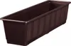 Geli Balkonkasten STANDARD Braun mit Holzstruktur 50 cm - Produktbild-Vorschau 1