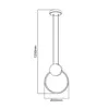Lampa wisząca FOREVER LED 11W 660lm 4000K IP20 złota – Podgląd zdjęcia produktu 6
