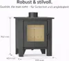 NEMAXX® H8 Stufa a legna ventilata nera 7,6 kW (50–90 m²) – Anteprima dell’immagine prodotto 7