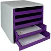 M&M 30050972 M&M Schubladenbox   violett DIN A4 mit 5 Náhled obrázku produktu 1