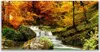 Glasbilder 120x60 Wandbild Druck auf Glas Wasserfall Wald Produktbild-Vorschau 1