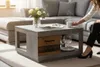 Couchtisch >Fulda< 2 Schübe, betonoxid, Old Style - Voir les images du produit 3