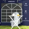 Outsunny 2 boční stěny pro altán 3x3/3x6 m s oknem a Náhled obrázku produktu 6