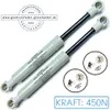 2x Gasdruckfeder Ersatz für LIFT-O-MAT 450N mit Beschlag Produktbild-Vorschau 1