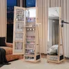 COSTWAY Schmuckschrank Ganzkörperspiegel 360° drehbar, Produktbild-Vorschau 10