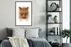 MuchoWow® Gerahmtes Poster Leopard - Kopf - Weiß 60x90 cm - Produktbild-Vorschau 2