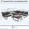 Destiny Loungegruppe MANHATTAN, Hocker/Tisch 70x70cm, Produktbild-Vorschau 3