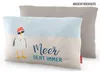 maritimes Kissen Möwe Meer geht immer 25x40cm Geschenk für Produktbild-Vorschau 2